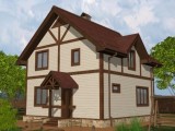 КАРКАСНЫЙ ДОМ 8x8-128м С ЖИЛОЙ МАНСАРДОЙ 2